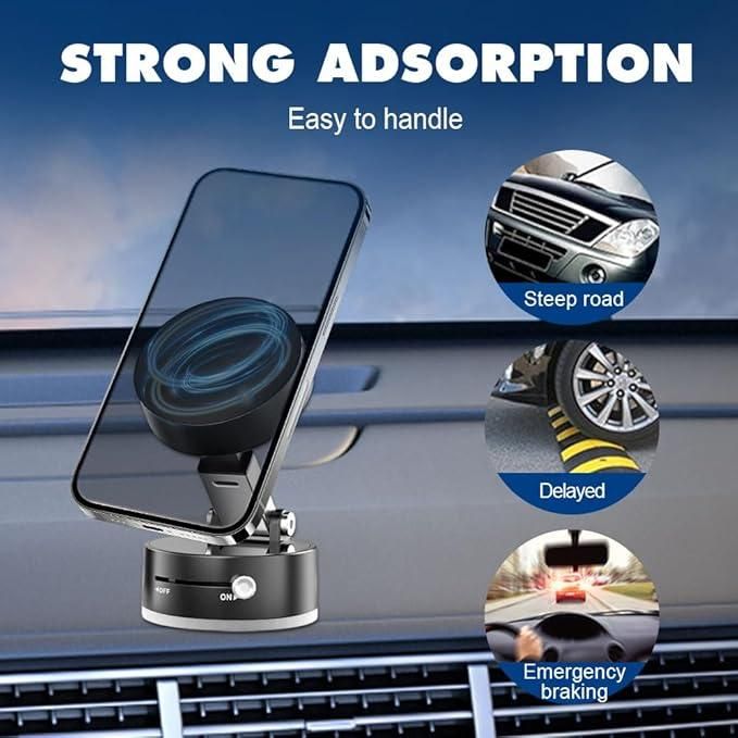 Vacuum Magnetic Suction Phone Holder — Hands‑Free Convenience Anywhere 🚗📱