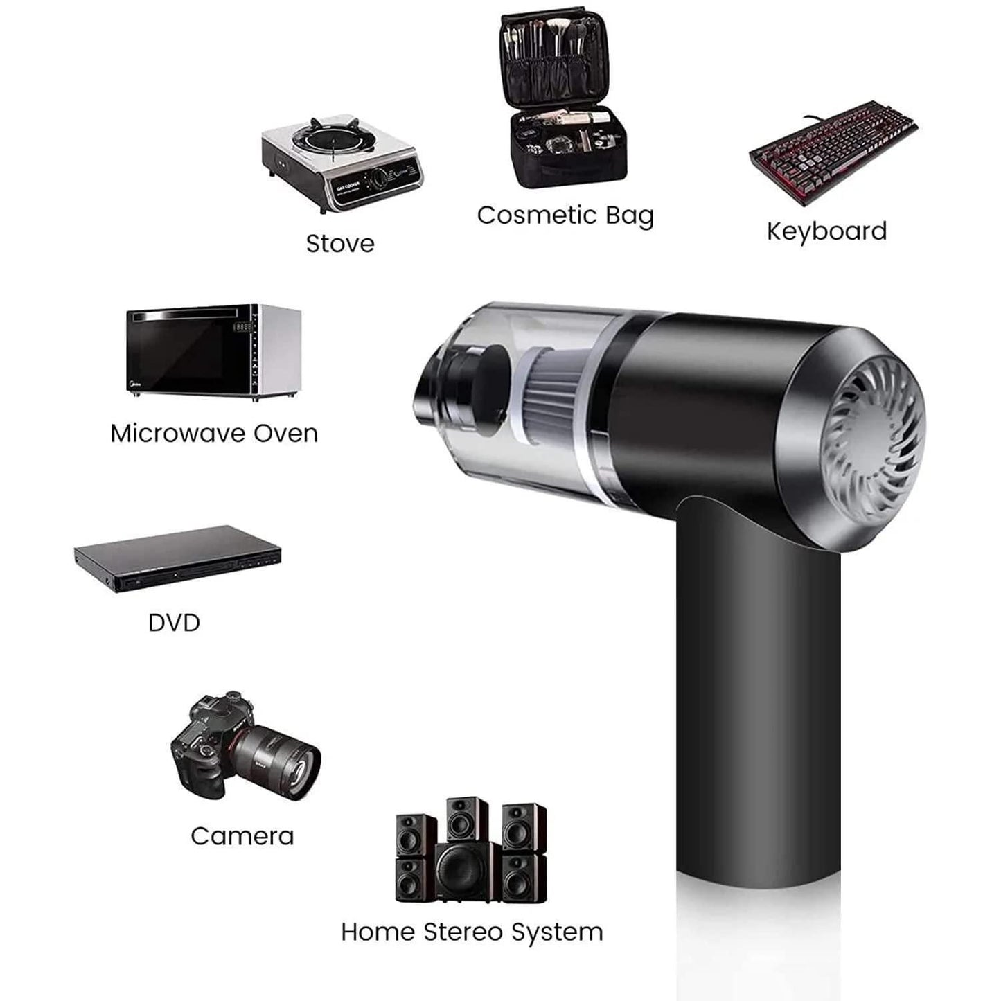 BD Portable Air Duster & Wireless Vacuum Cleaner — Compact Cleaning Power Anywhere 🧹✨