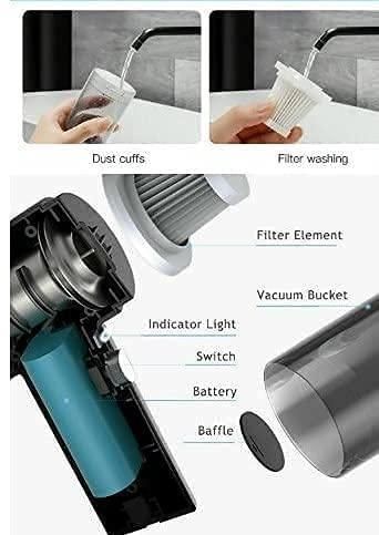 BD Portable Air Duster & Wireless Vacuum Cleaner — Compact Cleaning Power Anywhere 🧹✨
