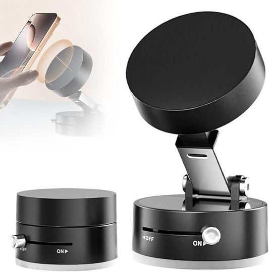 Vacuum Magnetic Suction Phone Holder — Hands‑Free Convenience Anywhere 🚗📱